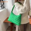 Sac à main matelassé en coton pour femmes, sacs rembourrés, motif géométrique, Design de chaîne, sac à bandoulière, bourse de Shopping pour dames Sac à main matelassé en coton pour femmes, sacs rembourrés, motif géométrique, Design de chaîne, sac à bandoulière, bourse de Shopping pour dames