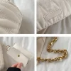 sac en croissant froncé matelassé, sac à main à la mode joinitiated, sac à main pour femmes avec porte monnaie pour tous les jours en été