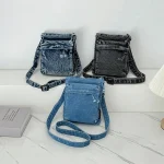 Sac à bandoulière en jean élégant pour femme – 2025 nouveau design, léger et spacieux, sac à main à bandoulière, meilleure idée cadeau