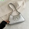 Hobo-Sac à main en cuir PU avec nœud mignon pour femme, pochette Y2K, sac fourre-tout pour le travail, le shopping, les voyages