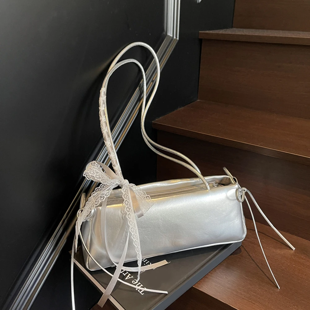 Sac à bandoulière en cuir PU pour femmes, pochette en dentelle, sac à bandoulière pour le travail, le Shopping et les voyages Sac à bandoulière en cuir PU pour femmes, pochette en dentelle, sac à bandoulière pour le travail, le Shopping et les voyages