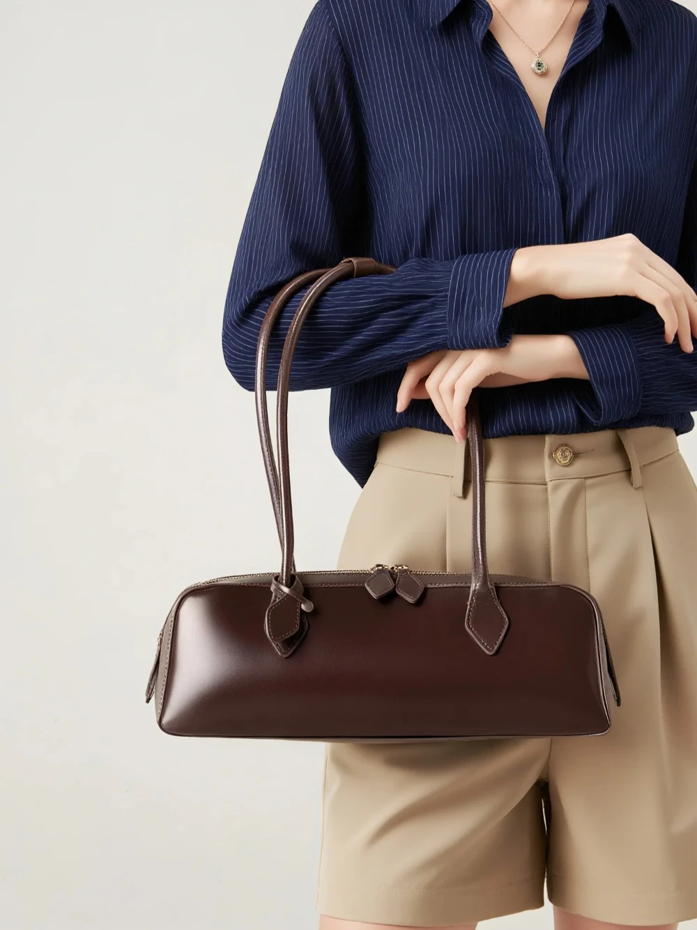 sac baguette coréen bordeaux pour femmes, sac à main sous les bras en cuir de vache véritable, grande capacité, sac à bandoulière vintage, 2025