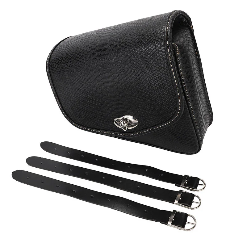Sacoche de Selle Latérale de Moto en Cuir PU, Noire, Étanche, Universelle, pour Sportster XL 883 Sacoche de Selle Latérale de Moto en Cuir PU, Noire, Étanche, Universelle, pour Sportster XL 883