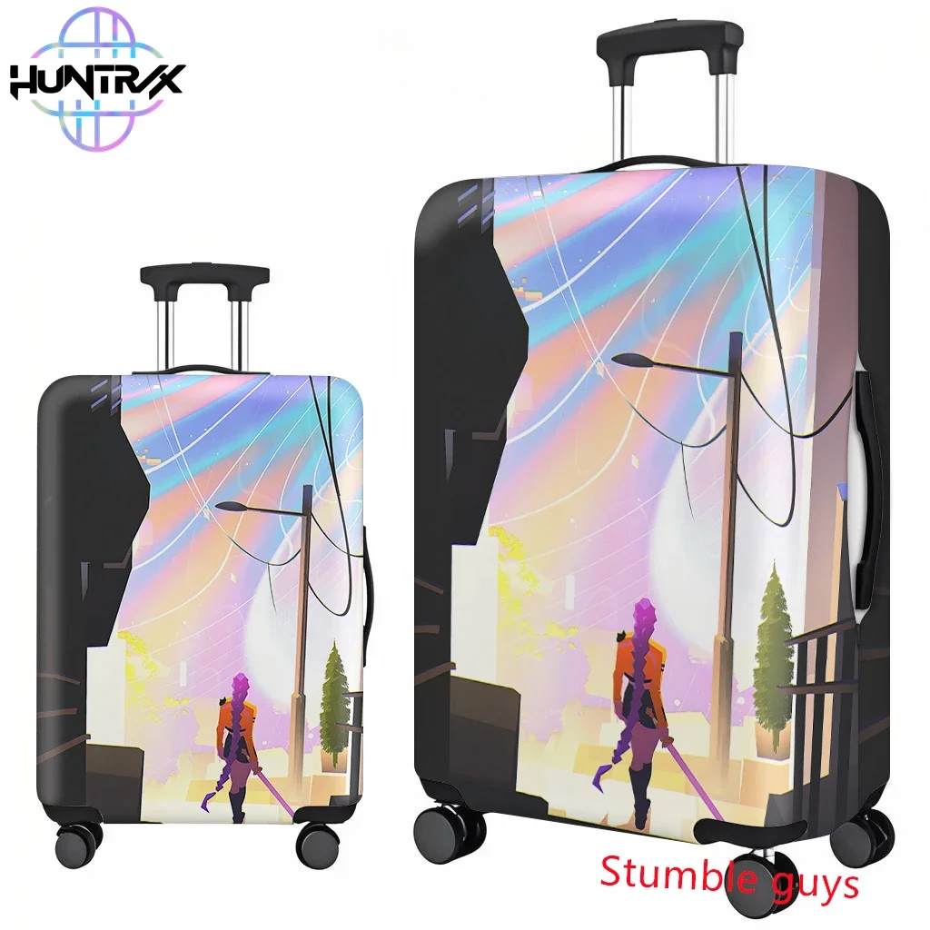 minimalist kpop demon hunters luggage cover 18 32 inch suitcase protector soft durable fabric