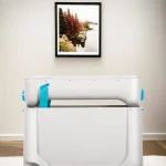 Valise de couchage convertible pour enfants – Lit de voyage 3 en 1 et bagage à main pour avion, boîte de lit de bébé portable avec ceinture de sécurité