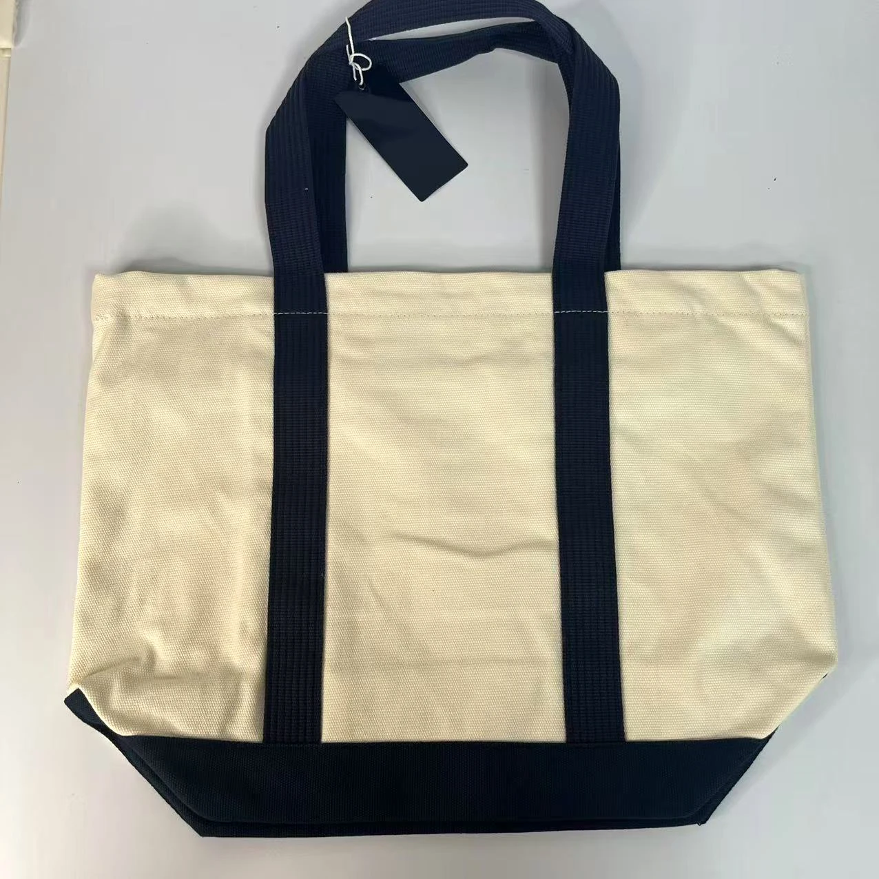 sac fourre tout en toile pour femmes, grande capacité, sac à bandoulière carré tendance avec fermeture à glissière et sangle rayée pour le shopping, usage quotidien