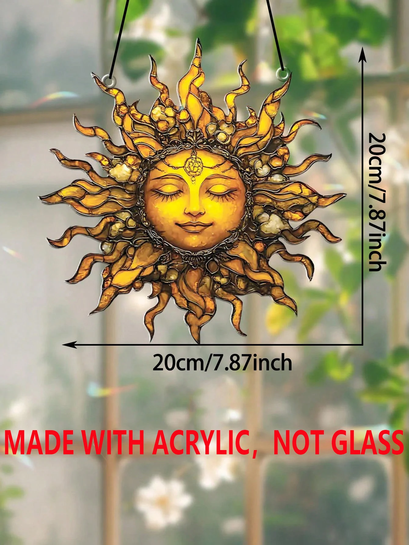 attrape soleil style boho pour chambre à coucher, salon, fenêtre, décorations suspendues au soleil, cadeau unique pour les amateurs d'art de la maison et du jardin
