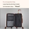1 piece set 20/ 24inch boarding large capacity expandable suitcase anti scratch surface customs lock shock absorbing brake silent universal wheel two dry and wet separation trolley case suitable for business vacation seaside travel school use