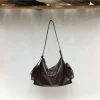 sac à main rétro à la mode sous les bras, fourre tout à bandoulière simple, sac décontracté tendance pour un usage quotidien, cuir pu souple, mini taille