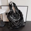 sac hobo à bandoulière imprimé camouflage pour femmes, grand fourre tout en cuir pu, sacoche légère et souple, sac d'école pour étudiants