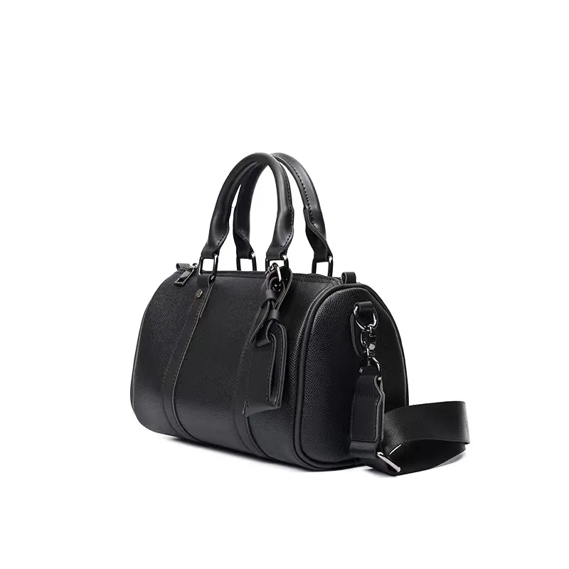 sac à bandoulière de luxe pour hommes, nouveau design de mode, sacs crossbdoy en cuir pu souple, sac à bandoulière en forme de baril