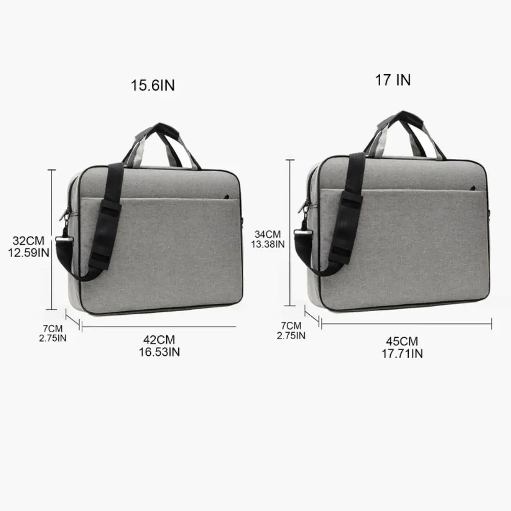 sac pour ordinateur portable de grande capacité, étui de protection antichoc pour ordinateur portable 15.6 17 pouces, sangle de transport pour lenovo/hp/dell/asus/samsung