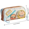 trousse à crayons à hamburger de grande capacité, esthétique, aliments délicieux, étuis scolaires, pochette multifonctionnelle, sac kawaii, boîte de rangement
