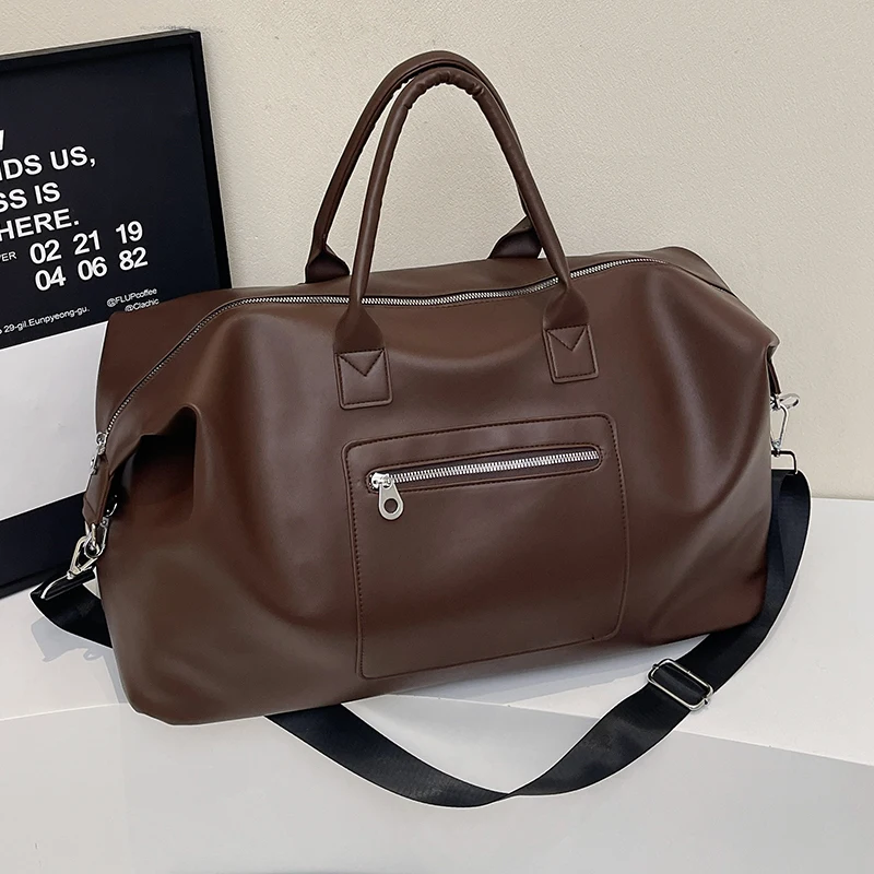 Sac à main tendance de grande capacité pour femmes, sac essentiel de voyage et de déplacement Simple et polyvalent Sac à main tendance de grande capacité pour femmes, sac essentiel de voyage et de déplacement Simple et polyvalent