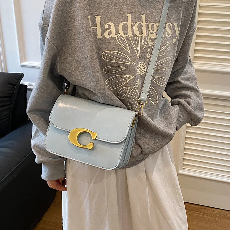 sac carré avec bretelles interchangeables, sac à bandoulière en chaîne et cuir pour femme, sac à bandoulière polyvalent et poignée supérieure