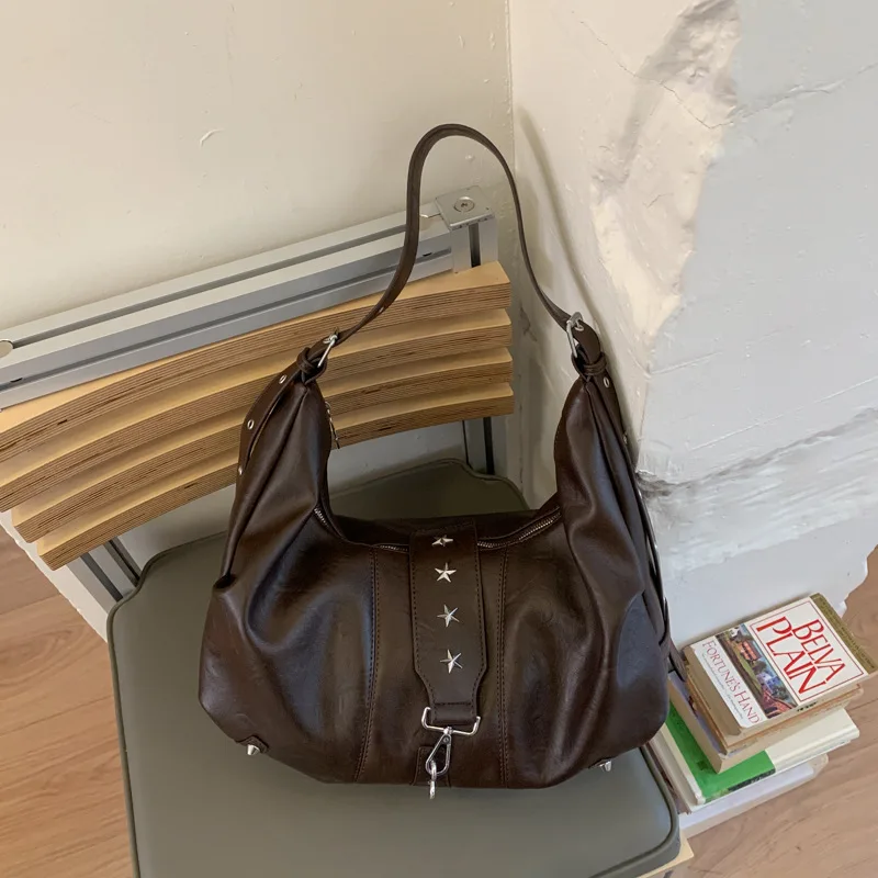 sac hobo de grande capacité pour femmes, sac à main à bandoulière vintage, fourre tout de niche spacieux pour les déplacements au travail, 2025