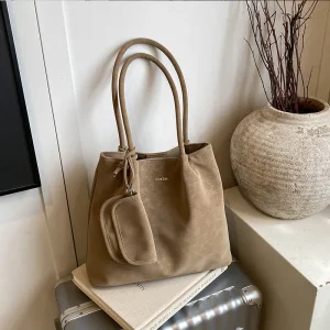 Sac seau rétro mode Europe amérique sac fourre-tout tendance Simple polyvalent Design Unique sac à bandoulière nouveau sac pour femmes de grande capacité