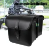 Sac à Outils de Rangement de Moto en Cuir PU, Sacoche de Selle Latérale, Valise de Bagage de Queue de Moteur, Précieux de Voyage