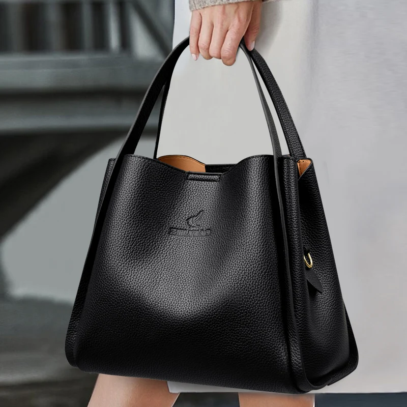 Sacs à main en cuir de grande capacité pour femmes, sacs à main de créateur de luxe, sac fourre-tout à bandoulière lancé, nouvelle tendance, haute qualité Sacs à main en cuir de grande capacité pour femmes, sacs à main de créateur de luxe, sac fourre-tout à bandoulière lancé, nouvelle tendance, haute qualité