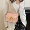 sac carré avec bretelles interchangeables, sac à bandoulière en chaîne et cuir pour femme, sac à bandoulière polyvalent et poignée supérieure