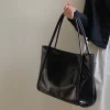 sacs fourre tout en cuir pu solide pour femme, sac initié, mode commpiedmont, streetwear de grande capacité, sacs à main élégants et chics