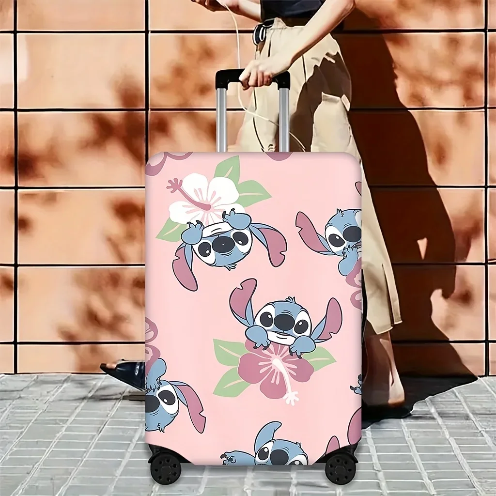 disney stitch – valise légère, protection de bagage, adaptée aux hommes et aux femmes, équipement essentiel de voyage