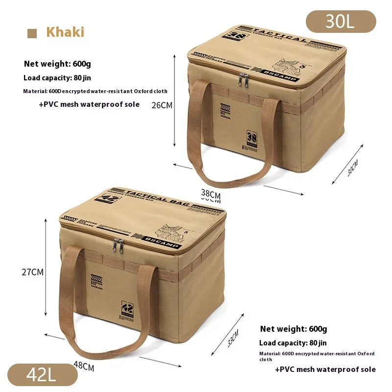 【super grande capacité】 sac de rangement tactique extérieur sac à outils sac à main de camping randonnée voyage camping sac de plein air