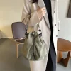 1 pièces femmes jachère grande capacité main cordon unique épaule bandoulière sac seau sac à main sac à bandoulière