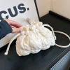 sac à main en coton matelassé pour femme, sac à bandoulière rembourré, sac à main décontracté, petit fourre tout, designer, lancé, doux, poignées, sangle amovible, e27