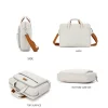 sac d'ordinateur de grande taille, mallette de transport à la mode avec coussin d'air, entièrement enveloppe le compartiment d'ordinateur