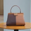 Mode luxe haut de gamme atmosphère sac à main 2025 nouveau design de niche contraste tendance européenne et américaine couleur correspondant sac à main lar