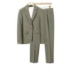 costume d'affaires décontracté pour hommes, de haute qualité, classique, simple, noir, marron, mode, ensemble 2 pièces (blazer + pantalon), mariage, s 6xl