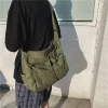 sacs de messager d'école pour femmes pour femmes épaule dames sac à main de créateur solide grande capacité décontracté toile épaule femme sacs