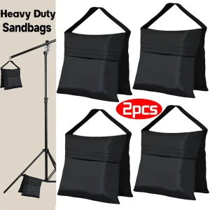 Sac de sable d&rsquo;équilibre portant pour photographie vidéo, sacoche robuste pour support d&rsquo;arrière-plan, trépied, auvent, tente, Base de parapluie
