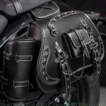 1 paire à outils pour sacoche selle rétro Punk, latéral étanche en PU, bagage sur sacoche