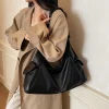 sac à main luxe sac bandoulière femme moods rétro sous les bras épaule hobo sacs pour femmes en cuir pu souple couleur pure grande capacité shopper fourre tout 2025 nouvelles tendances sacs à main