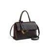 conception de niche de luxe, sac pour femme tissé à la main, sac de transport simple et atmosphérique, sac à main décontracté et polyvalent de grande capacité