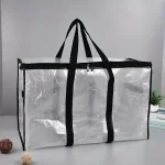 Sac de rangement de couette de grande capacité, sac de tri de vêtements de couette Transparent, sac d’emballage mobile pour bagages, artefact spécial