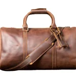 Sac à main de voyage fitness en cuir pour hommes, sac de voyage en peau de vache, sac de bagage de voyage d&rsquo;affaires à courte distance de grande capacité