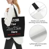 sac fourre tout personnalisé concevoir votre propre sac à main pour femmes, sac à bandoulière décontracté, grands sacs de courses pour le travail, les voyages, la plage