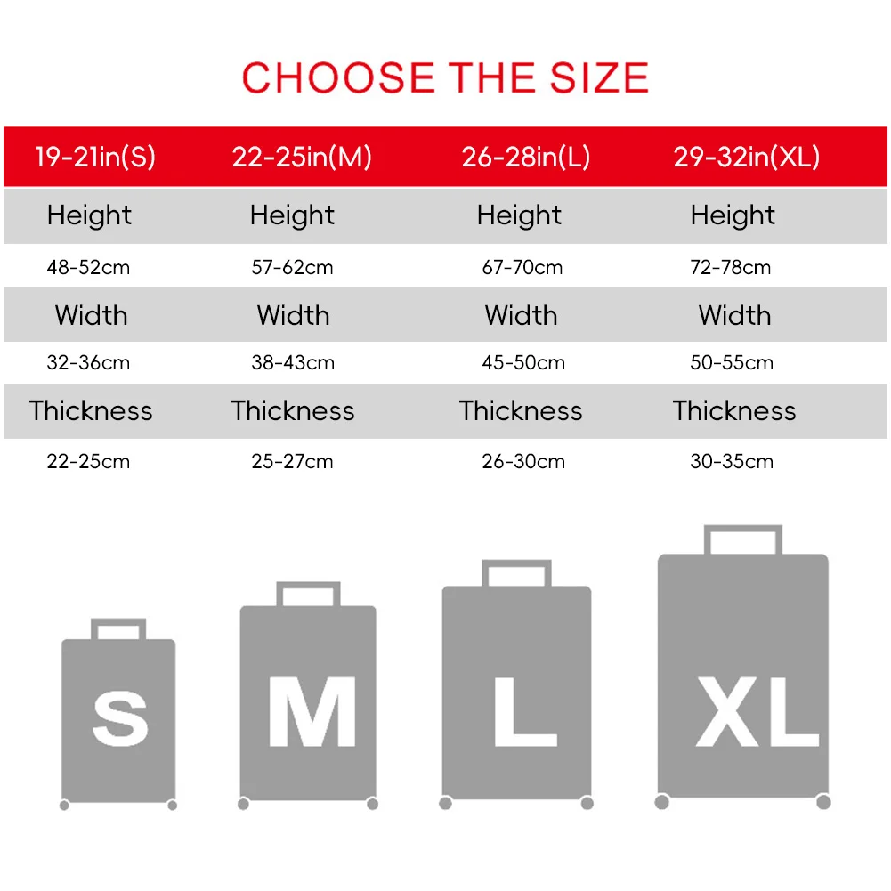 valise de voyage à la mode, juste de protection pour bagages, document solide, adaptée aux 18 28 pouces