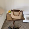 sacs à main de voyage en paille pour femmes, sacs à bandoulière simples, poignée en bois à la mode, été initié, e27