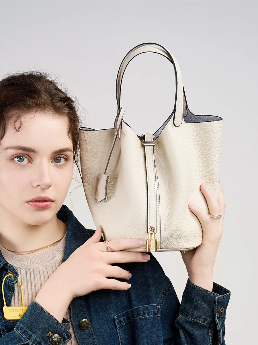 Sac 2025 nouveau seau panier de chou sac pour femme sac à main en cuir sac de maman sac de mariage de mariée haut de gamme Sac 2025 nouveau seau panier de chou sac pour femme sac à main en cuir sac de maman sac de mariage de mariée haut de gamme