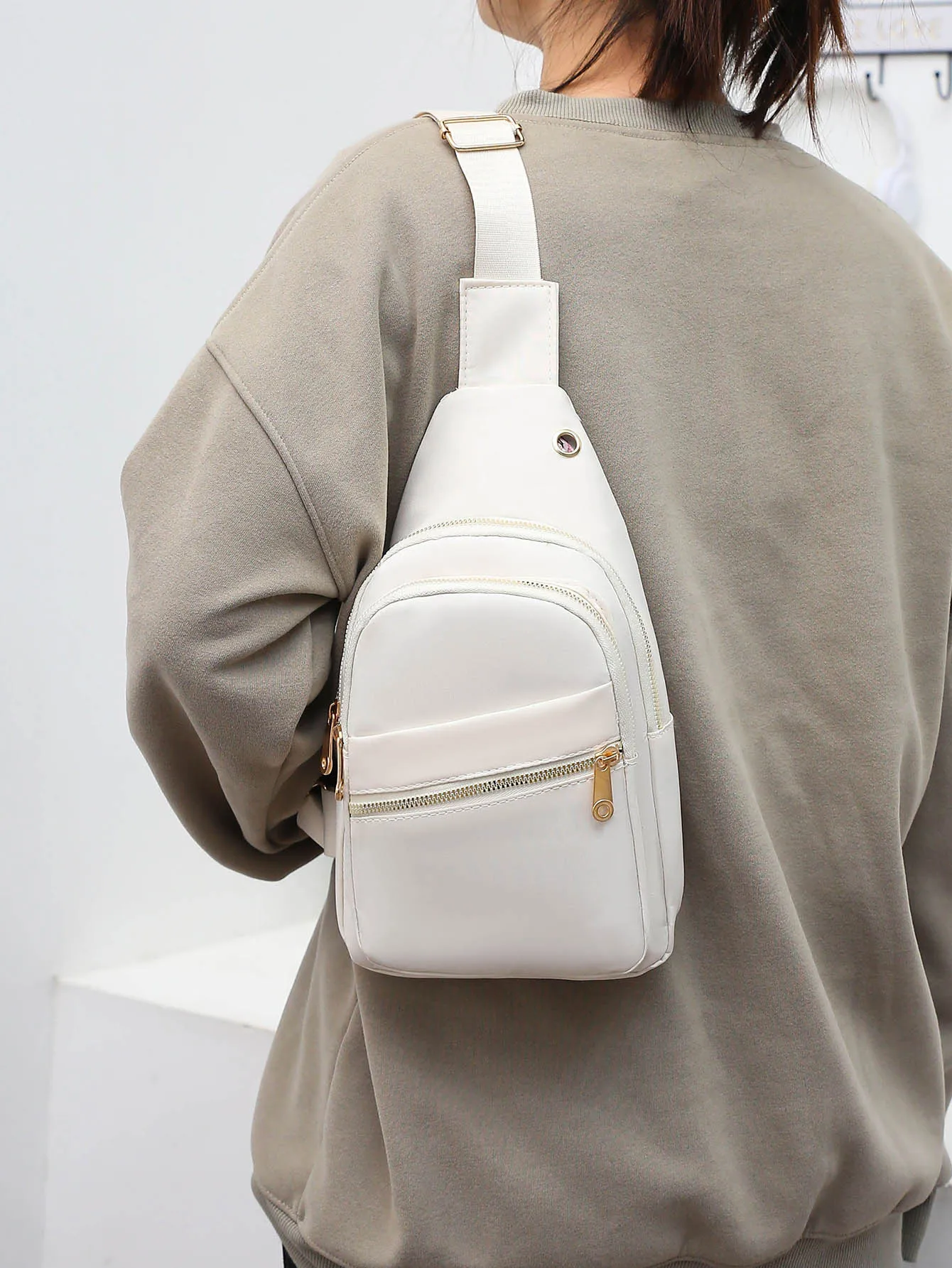 sac de poitrine femmes sacs à bandoulière bandoulière décontracté multi poches fronde messager sacs à bandoulière en plein air voyage déplacements sacoche sacs