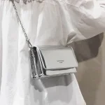 Sac à bandoulière carré pour femmes, nouvelle mode argent, Sac à bandoulière avec chaîne, Y2k, Shopping quotidien, 2024
