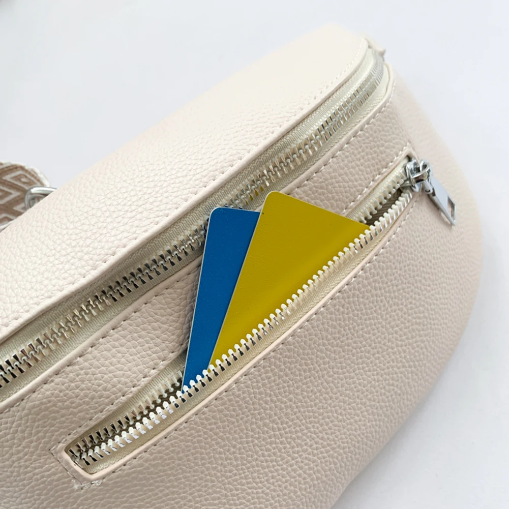 sac à bandoulière élégant pour femmes, avec large sangle, sac à bandoulière simple, multi poches, sac de ceinture rétro, sac de voyage en plein air