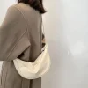 Sac à bandoulière en Nylon Orange pour femmes, sac de poitrine Hobos Portable et décontraé, sac sous les bras pour étudiants