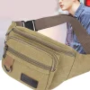 Sac de poitrine en toile, sac de taille pour femmes et hommes, sac de ceinture, sac banane de mode, sac de voyage pour pochette de téléphone, sac de hanche de poche, sac de taille pour hommes
