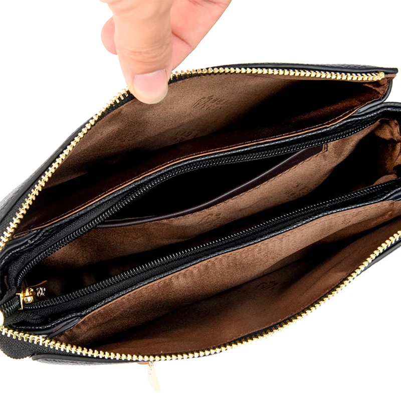 sacs à main de luxe en cuir souple pour femme, sacoche de styliste à bandoulière de grande capacité, marque à la mode
