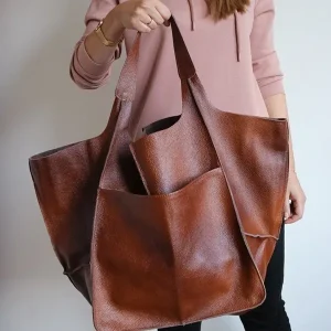 Sacs à main multifonctionnels pour femmes, grande capacité, fourre-tout souple de styliste de luxe en cuir Pu, sac à bandoulière décontracté rétro, grands sacs à main de shopping Sacs à main multifonctionnels pour femmes, grande capacité, fourre-tout souple de styliste de luxe en cuir Pu, sac à bandoulière décontracté rétro, grands sacs à main de shopping